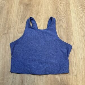 Outdoor Voices Venus Crop‎ Top Bra Blue Sports Bra Size M Gorpcore